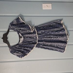 Rue 21 Blue & White Print Romper